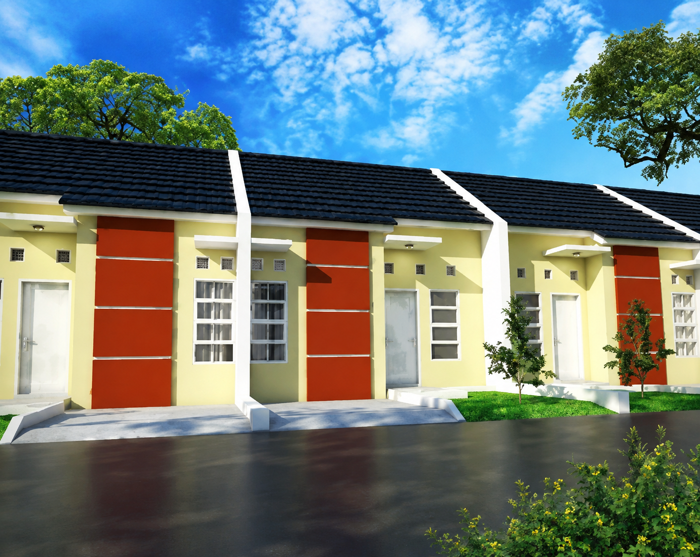 Tipe hunian minimalis modern dengan desain fungsional